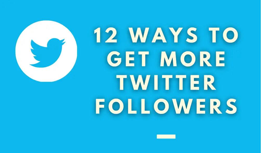 12 Ways to Get More Twitter Followers;Build a Personal Brand;Optimize Your Profile;Be Consistent;;Be Active ;Ask for Retweets;Put Your Best Photos Upfront;Use Skype to Keep up on Your Updates 