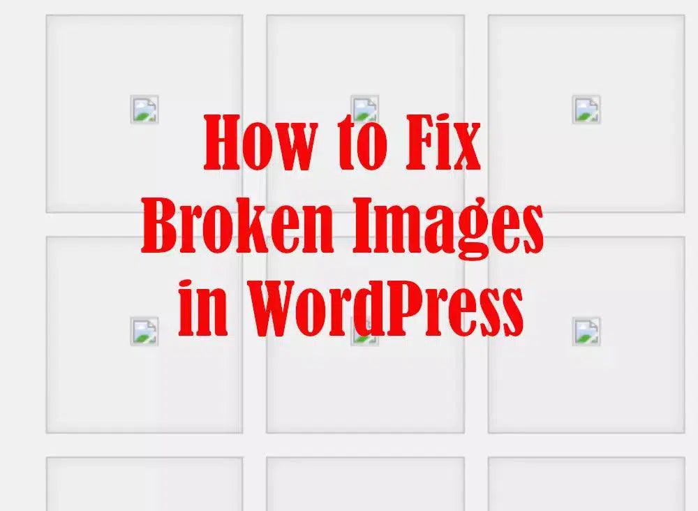 [SOLVED] How to Fix Broken Images in WordPress