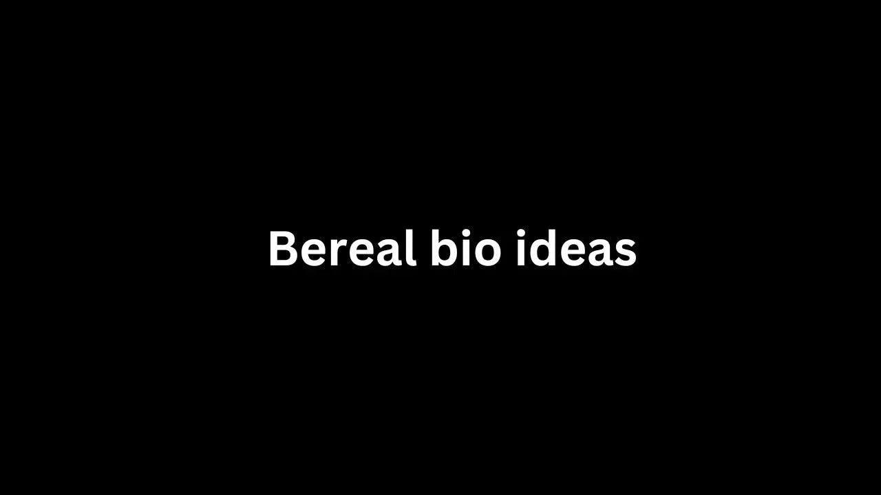 😍131+ Unique and Creative Bereal Bio Ideas