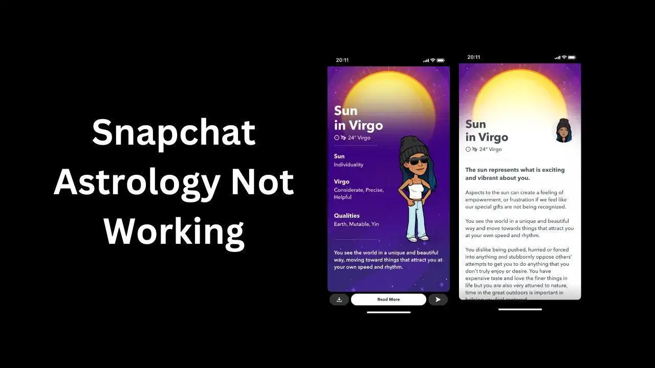Solve "Snapchat Astrology Not Working"