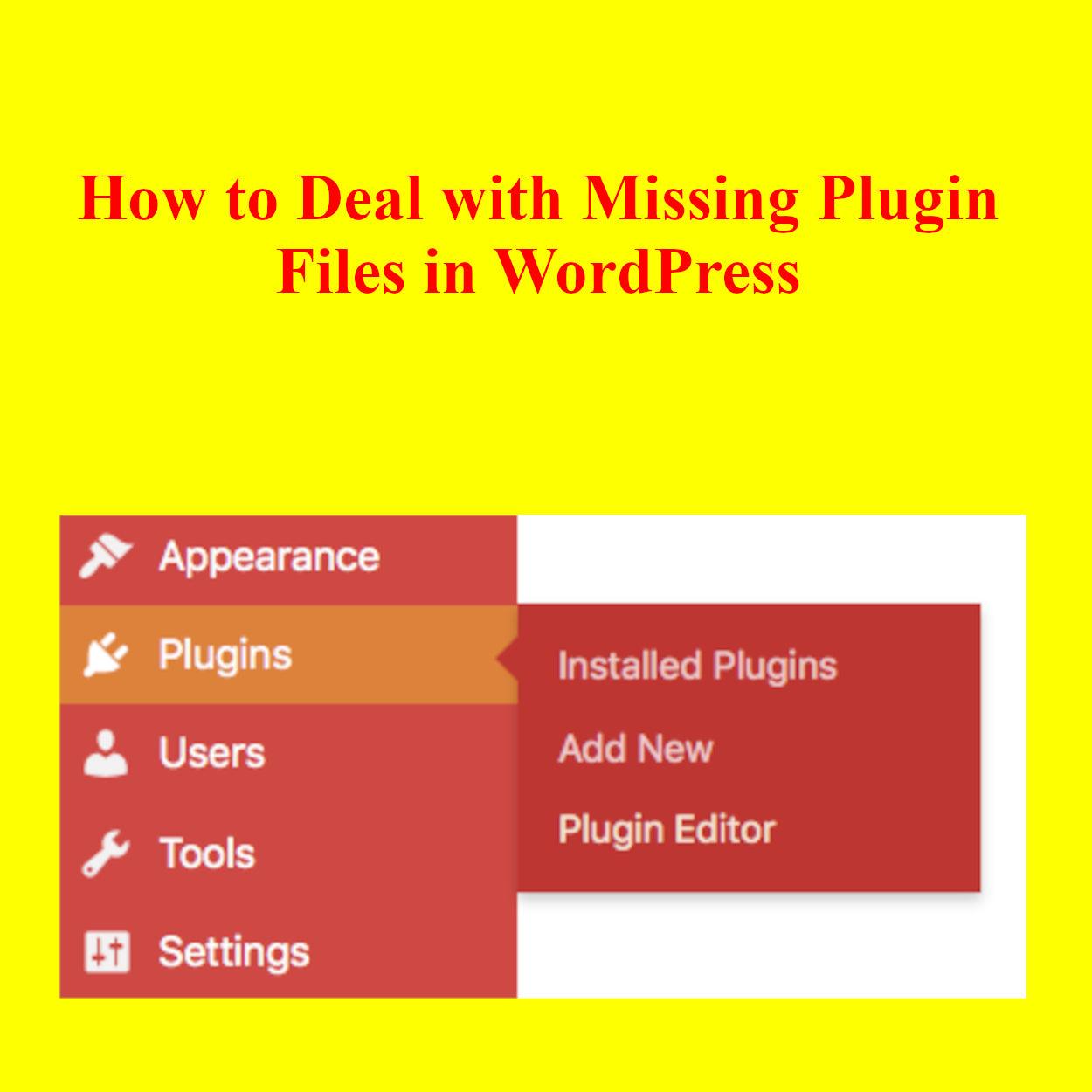 How to Deal with Missing Plugin Files in WordPress
