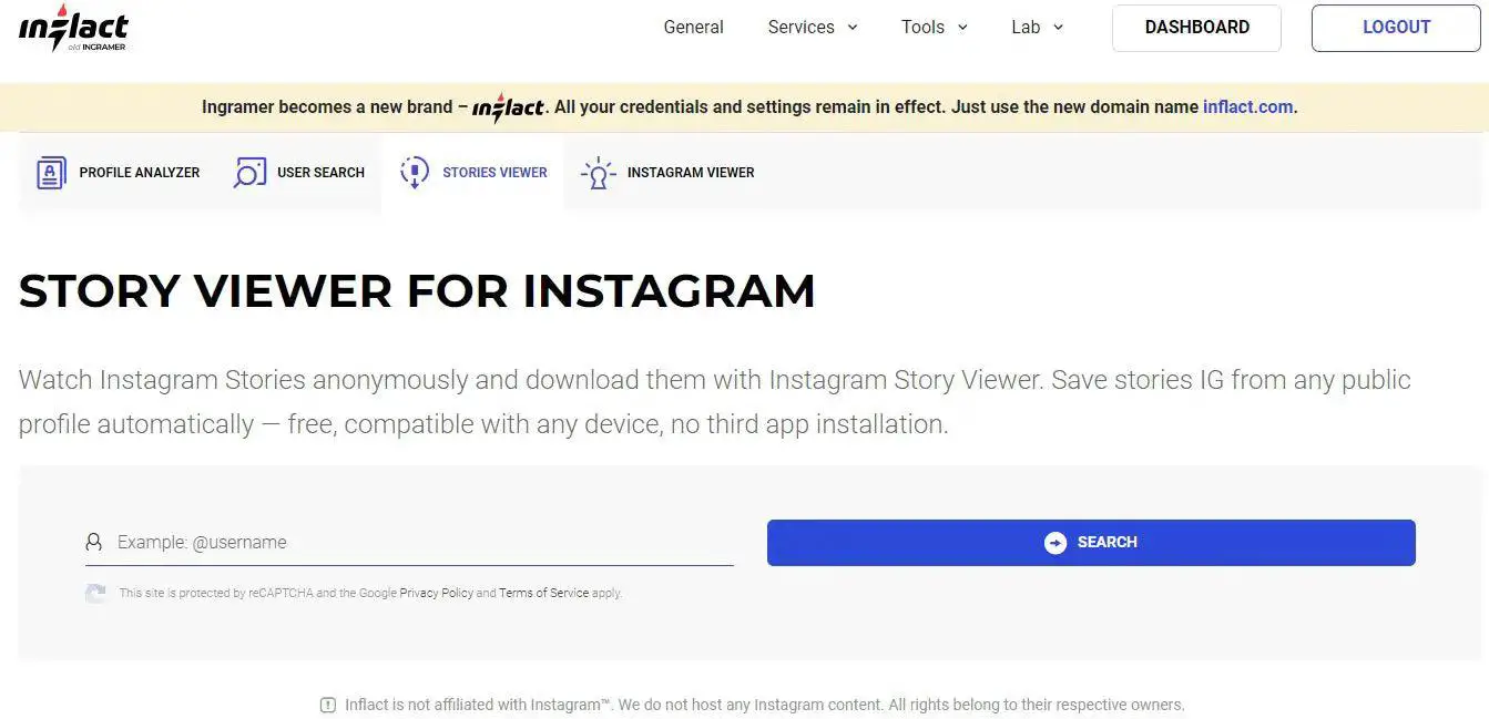 Ingramer Instagram story viewer