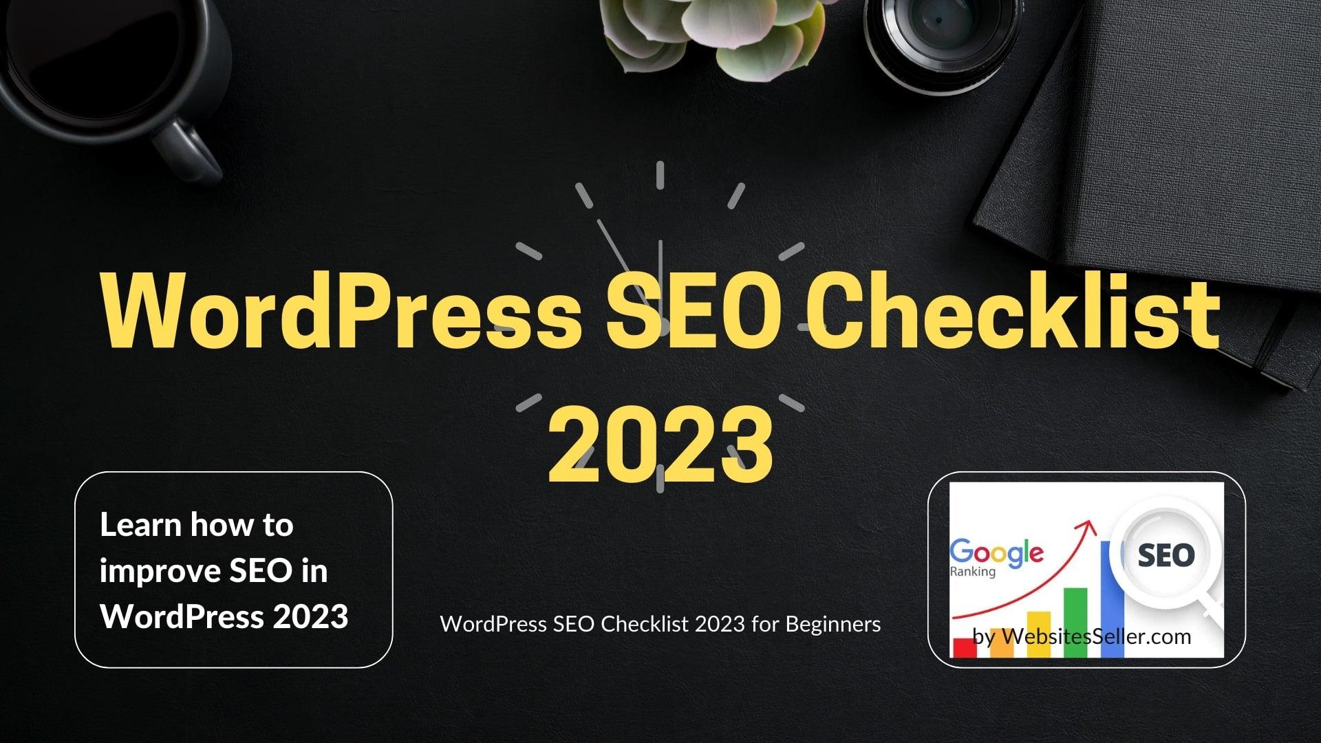 WordPress SEO Checklist 2023